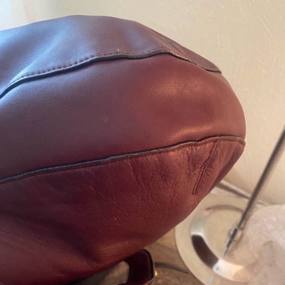 Lauren Ralph Lauren Deep Burgundy Shoulder Bag - Picture 15 of 16